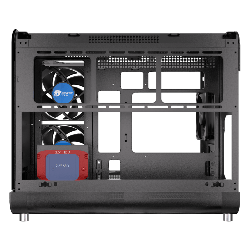 Powercool Aviator Black Micro ATX Gaming Case 3 x PWM Fans